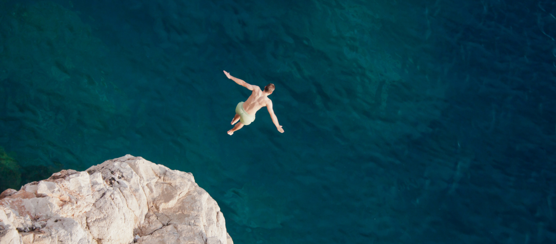 cliff jump image